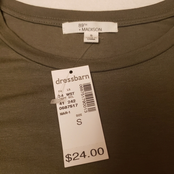 Army Green Tunic T-shirt Size S - Picture 6 of 11